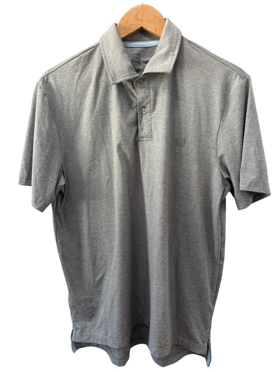Chaps Other - Chaps Polo Shirt Mens Size Medium Gray‎ Heather Logo Active Soft Mens Top